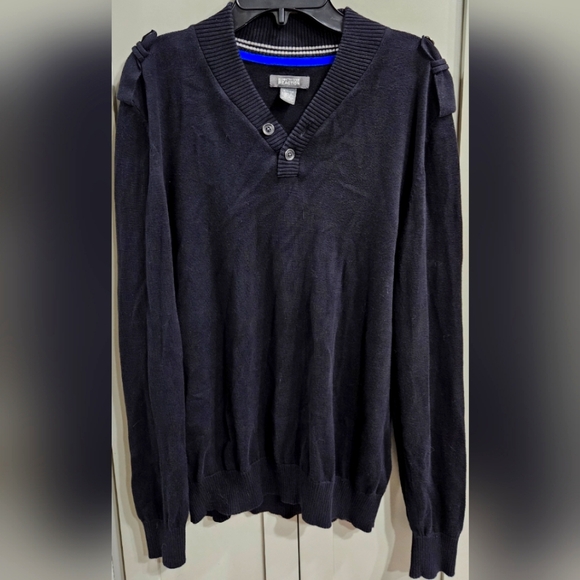 Kenneth Cole Reaction Mens Navy Blue Sweater - Small NWOT - Picture 1 of 3